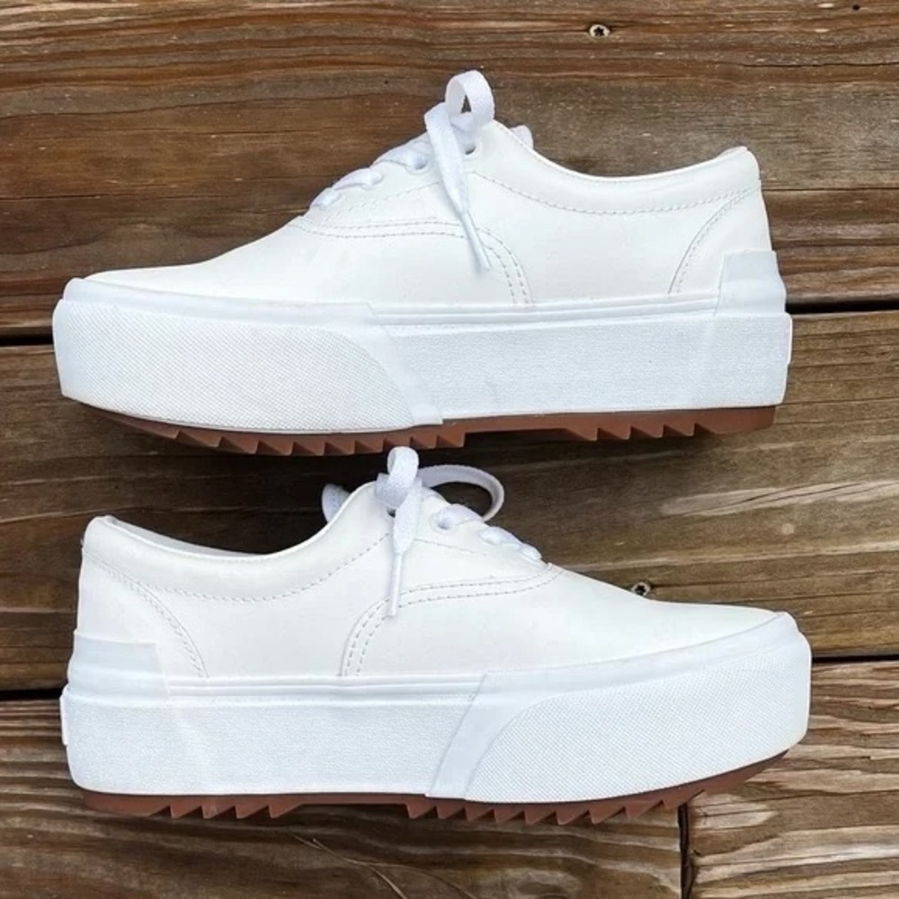 Vans Era Stacked Leather Platform Sneaker